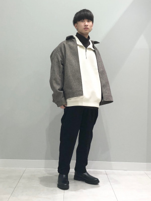 GU公式 | コージーメルトンジップアップブルゾン