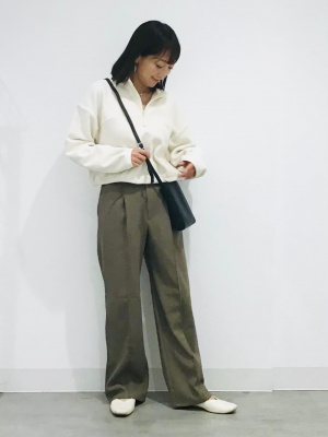 GU公式 | スクエアシフォンフラットシューズ