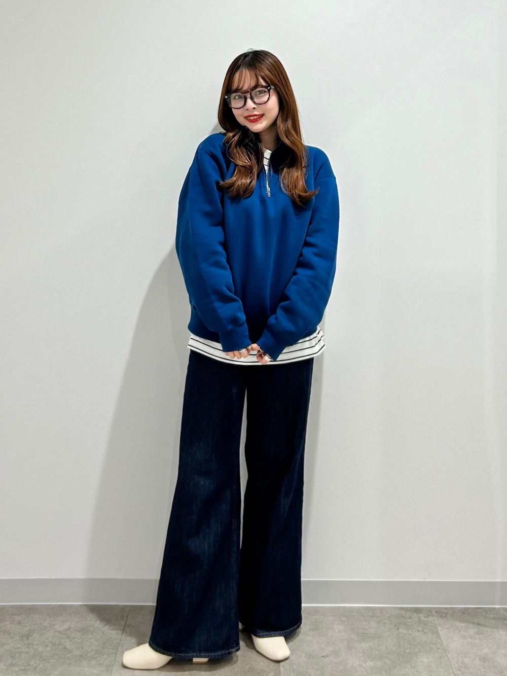 ハイストリートダブルウエストスウェットパンツ