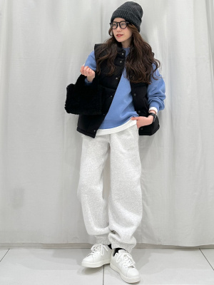 【✦✦ovy✦ヘビーウェイトワイドプルオーバー✦size✦М 2024新作】GUのヘビーウェイトスウェットプルオーバー（レディース