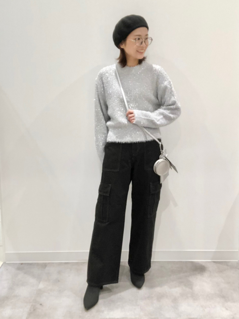 スーパーヒートパデッドロングコート+X、ワイドスリーブT(長袖