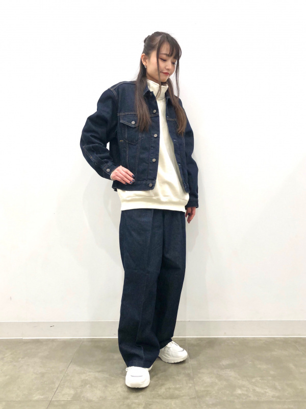 スーパーバギーデニムスラックス(丈標準70～74cm)（メンズ）の