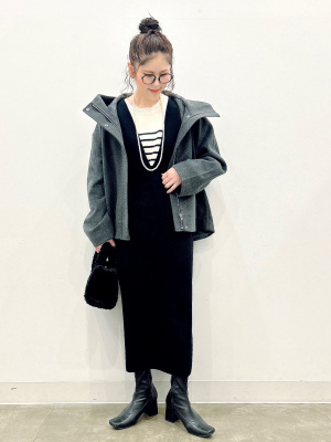 GU公式 | クルーネックボーダーセーター(長袖)Z