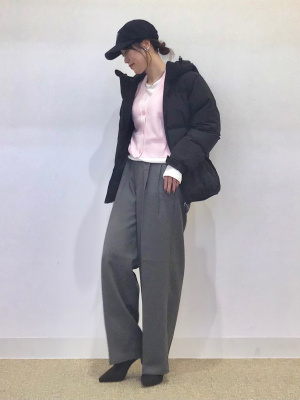 GU公式 | スタイルヒートリブロングスリーブT(12分袖)+E