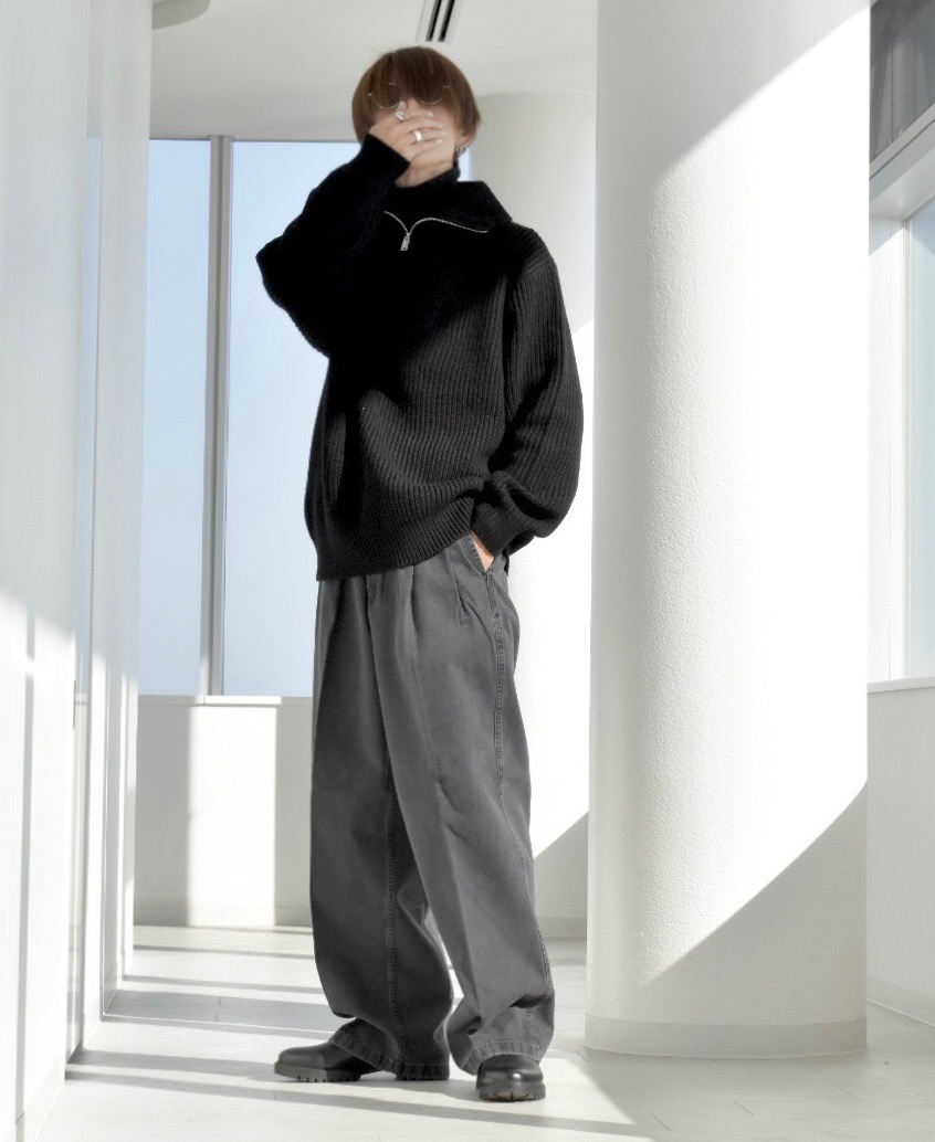 ジーユー GU ブルゾンジャケット ワイドスラックス 上下セットアップ