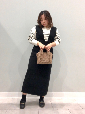 GU公式 | クルーネックボーダーセーター(長袖)Z