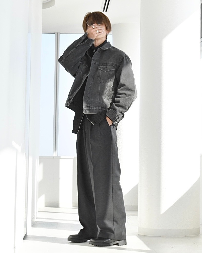 デニムジャケット(セットアップ可能)、スウェT(5分袖) Peanuts 2」の