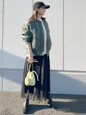 GU公式 | チュールロングスカートZ