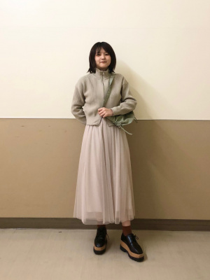 GU公式 | スポンジニットジャケット(長袖)+E