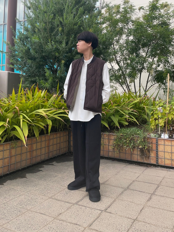 バンドカラーシャツ(長袖)SW（メンズ）の着用コーディネート一覧