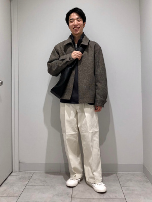 GU公式 | コージーメルトンジップアップブルゾン