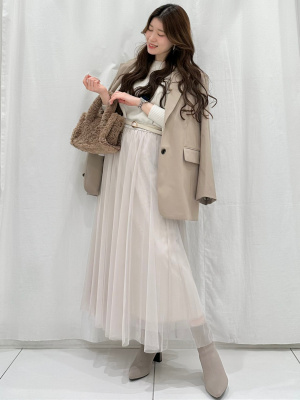 かくにん GU公式 | ポインテッドニットブーツ