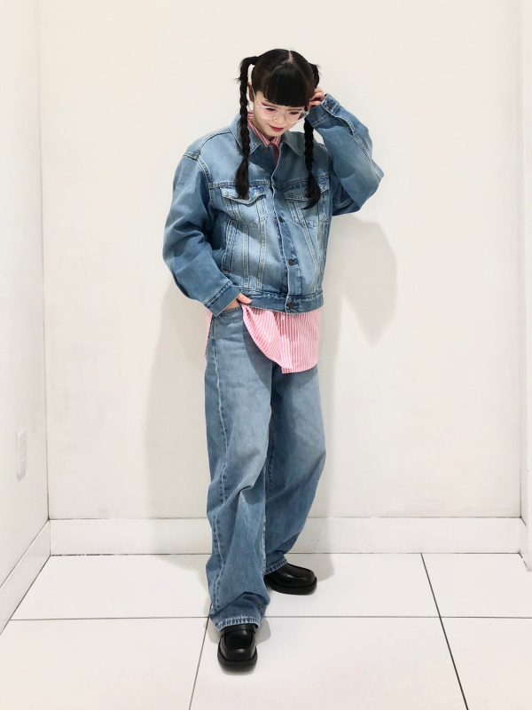 GU デニムジャケット UNIQLO デニムパンツ セットアップ