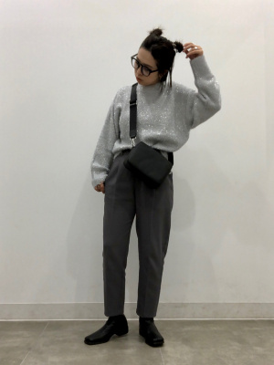 専用品 GU公式 | シャイニークルーネックセーター(長袖)