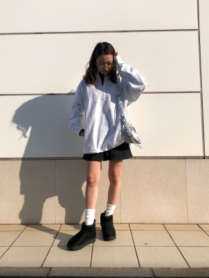 GU公式 | ブラッシュドジャージーショートパンツ