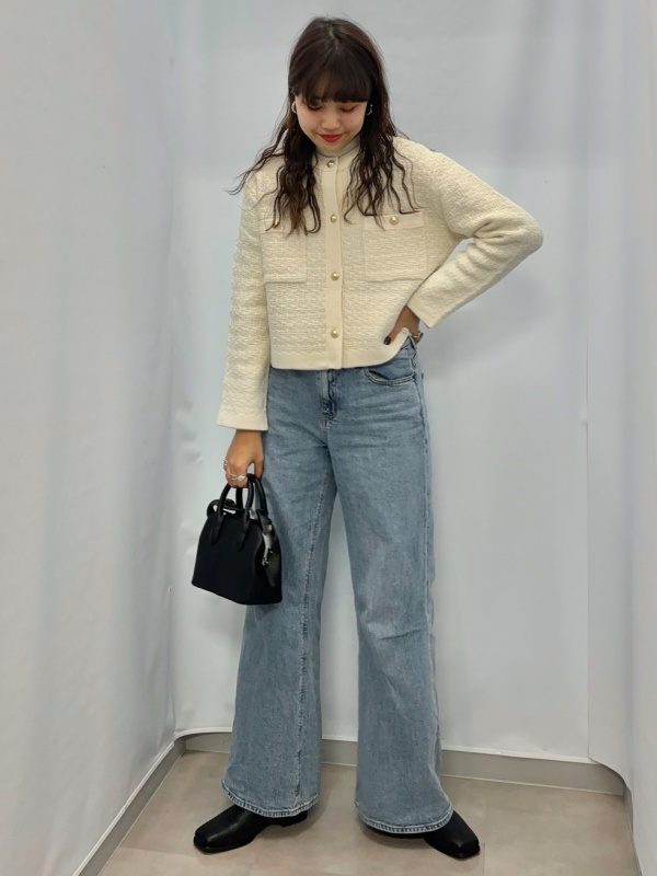 たけさん専用 ミドルライズワイドジーンズ+EC(丈長82.0cm)（レディース）の