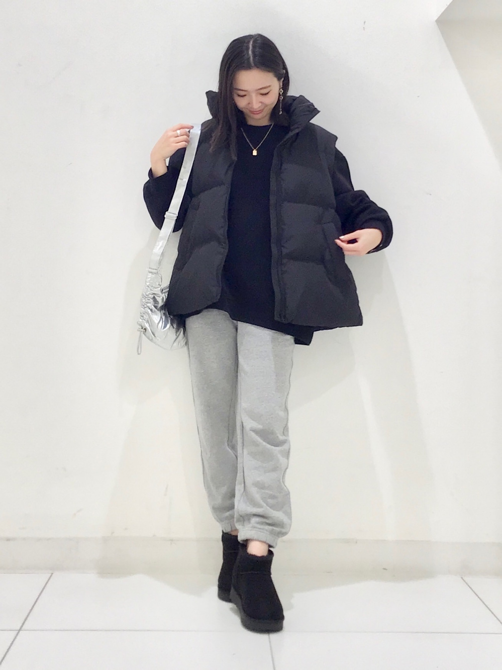 スウェットジョガーパンツ(丈標準64.0～68.0cm)、スウェットブルゾンNT