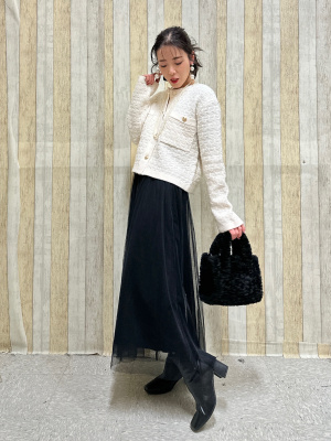 GU公式 | チュールロングスカートZ