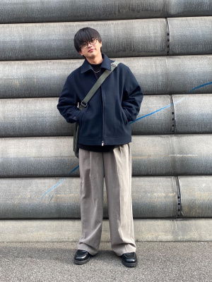 PGG ネイビー ジップアップブルゾン　新品タグ付き 撥水性・防風性・透湿性]フード付ジップアップブルゾン （その他