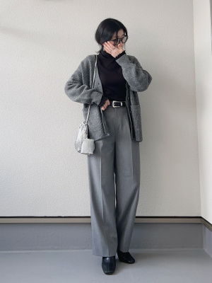 GU公式 | パフィータッチオーバーサイズカーディガン(長袖)