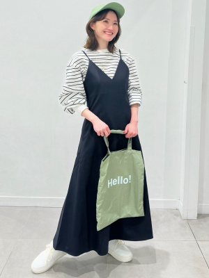 GU公式 | ライトスウェットオーバーサイズT(長袖)(ボーダー)