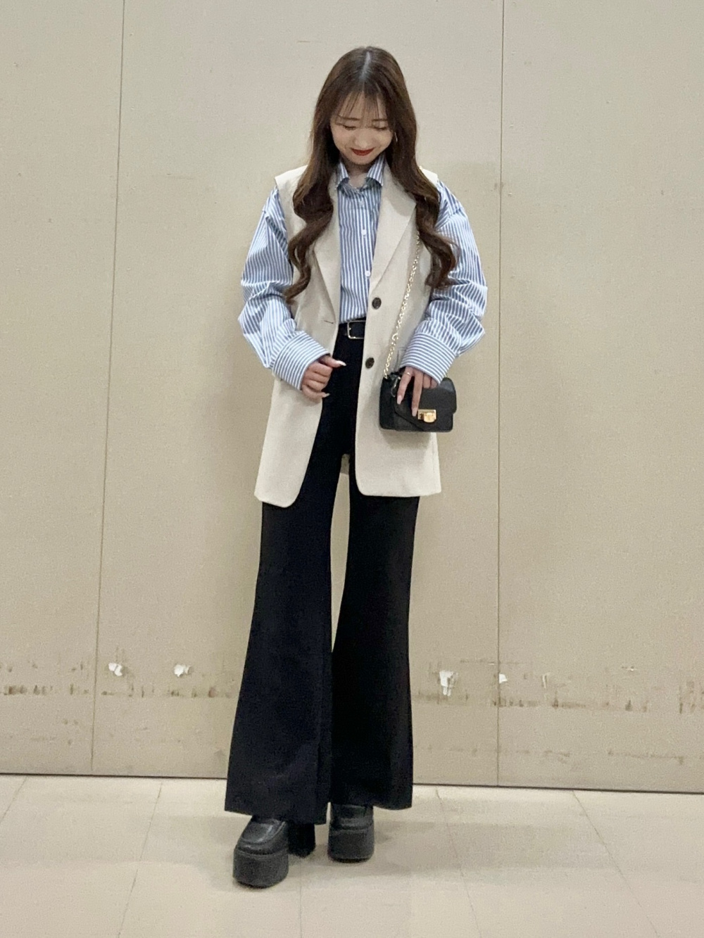 ブラフィールボートネックT(ノースリーブ)、デニムフロントジップ