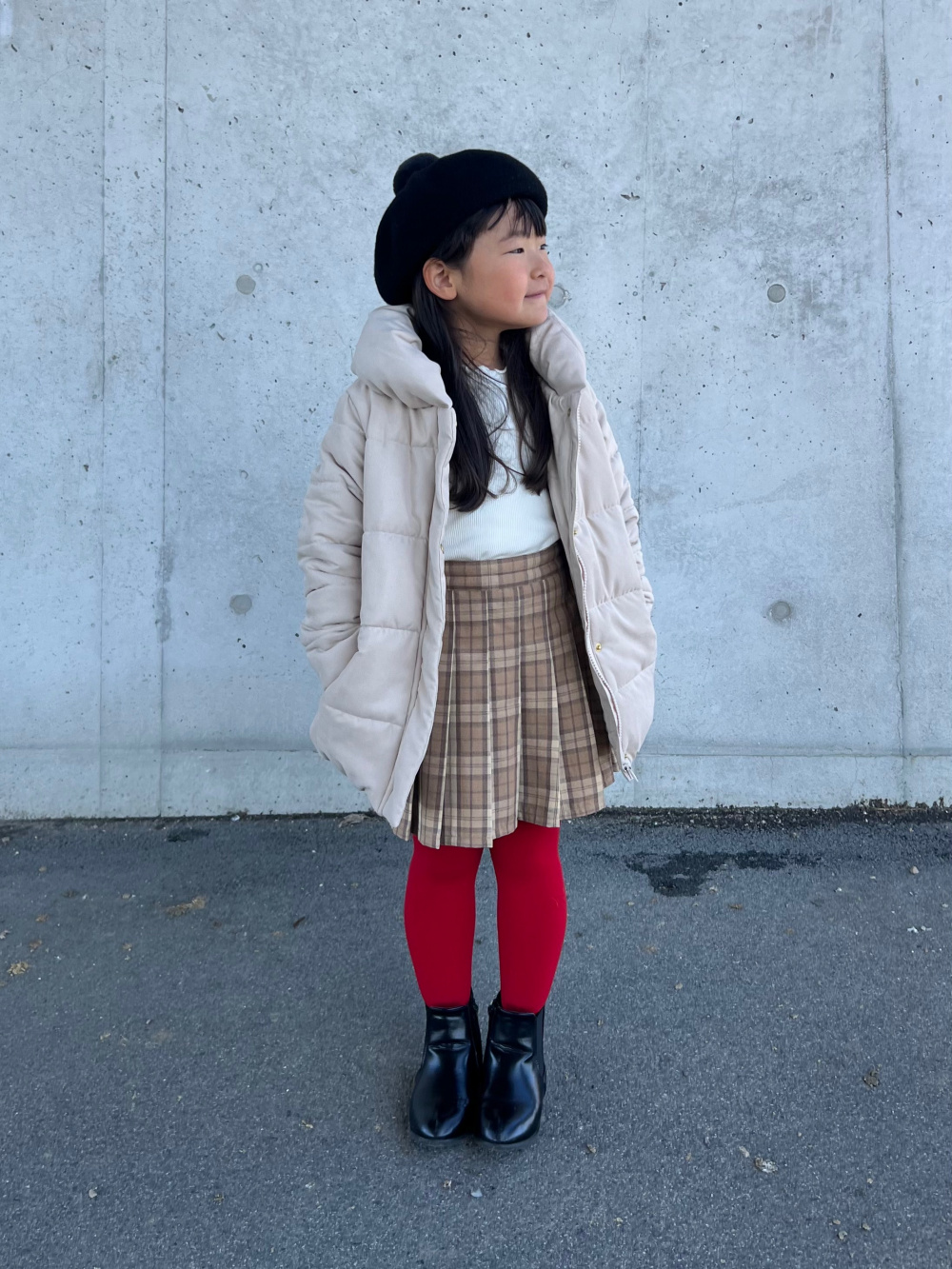 GIRLSフリルハイネックT(長袖)、GIRLS裏フリースツイーディミニ GIRLSフリルハイネックT(長袖)、GIRLS裏フリースツイーディミニ