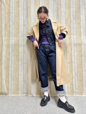 【今週限定価格】美品　KIDLL オーバーサイズチェック切替トレンチコート 新作！スプリングオーバートレンチコート | FRAY I.D | ショップ