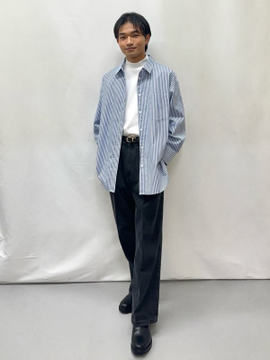 ももさんページ GU公式 | ソフトコットンモックネックT(長袖)