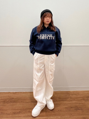 maa　　グラフィック スウェット　トップス　プルオーバー GU公式 | グラフィックスウェットプルオーバー