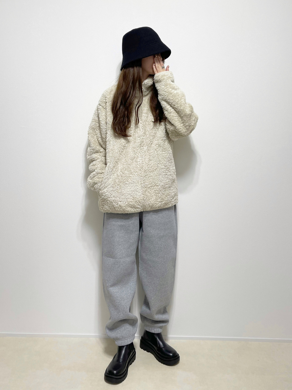 ヘビーウェイトスウェットワイドイージーパンツ(丈標準69.0～73.0cm