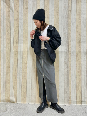 GU公式 | GIRLSクロップドコクーンブルゾン(長袖)JR