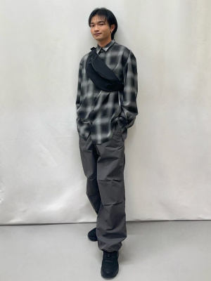 GU公式 | パラシュートパンツ(セットアップ可能)