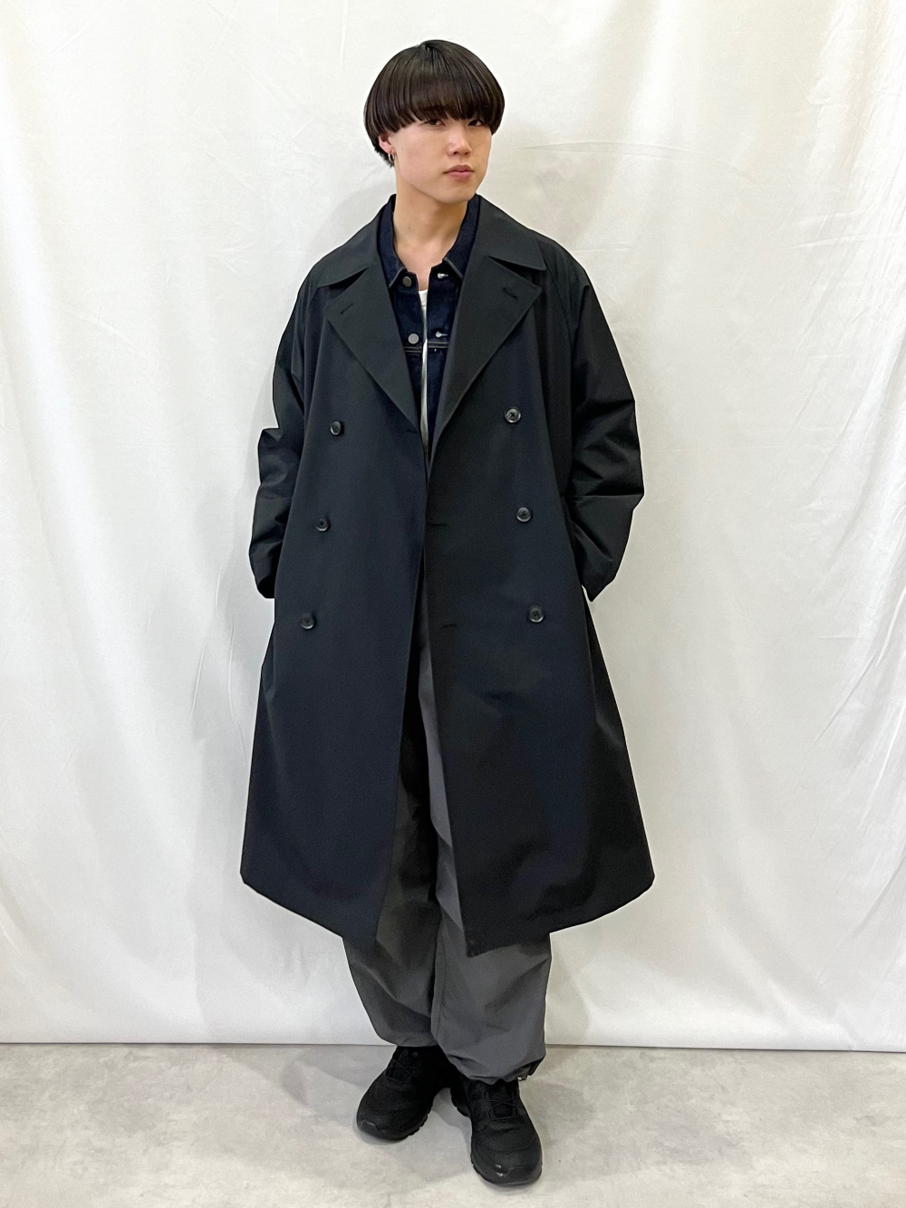 ArgueCultureデニムトレンチコート オーバーサイズ ArgueCultureデニムトレンチコート オーバーサイズ