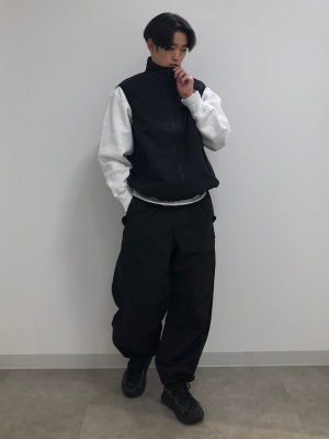 GU公式 | ナイロンジップアップベスト(セットアップ可能)