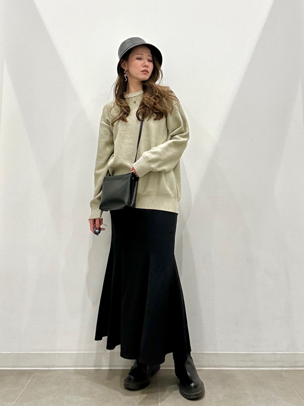 ワッフルニットプルオーバー(長袖) beautiful people、ブラッシュド
