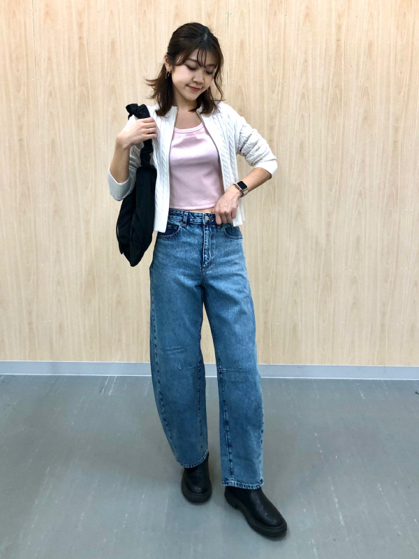 GU公式 | ローライズバギージーンズ+EC(丈長め83.0cm)
