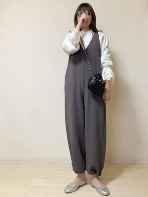 GU公式 | レースコンビネーションブラウス(長袖)Z+E