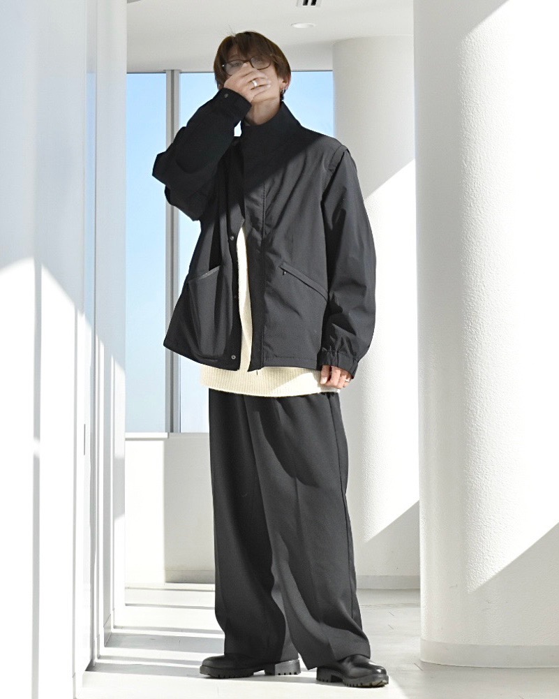 KISHIです THE SHISHIKUI Cardigan / SHELL WHITE