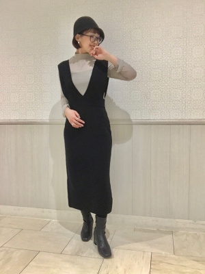 値下げです！プラダ、ジャンパードレス(ワンピース) ワンピース ドレス 総レース Aライン ミモレ丈 結婚式 披露宴