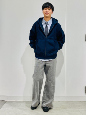 ⭐️mchacha様 ご連絡用 GU公式 | ネクタイ付きショートシャツ(長袖)Q