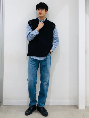 GU公式 | ストレートジーンズ(丈標準76.0cm)