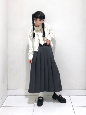 GU公式 | ウォッシャブルクロップドカーディガン(長袖)