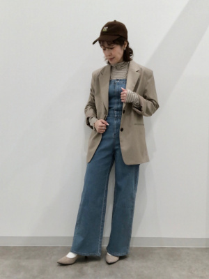 GU公式 | ソフトリブタートルネックT(長袖)(ボーダー)