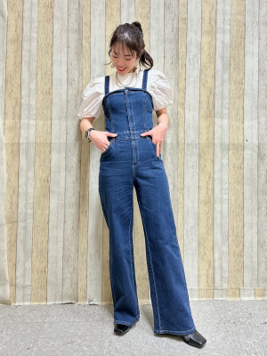 GU公式 | ベアトップサロペットパンツ