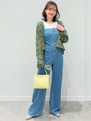 GU公式 | ベアトップサロペットパンツ
