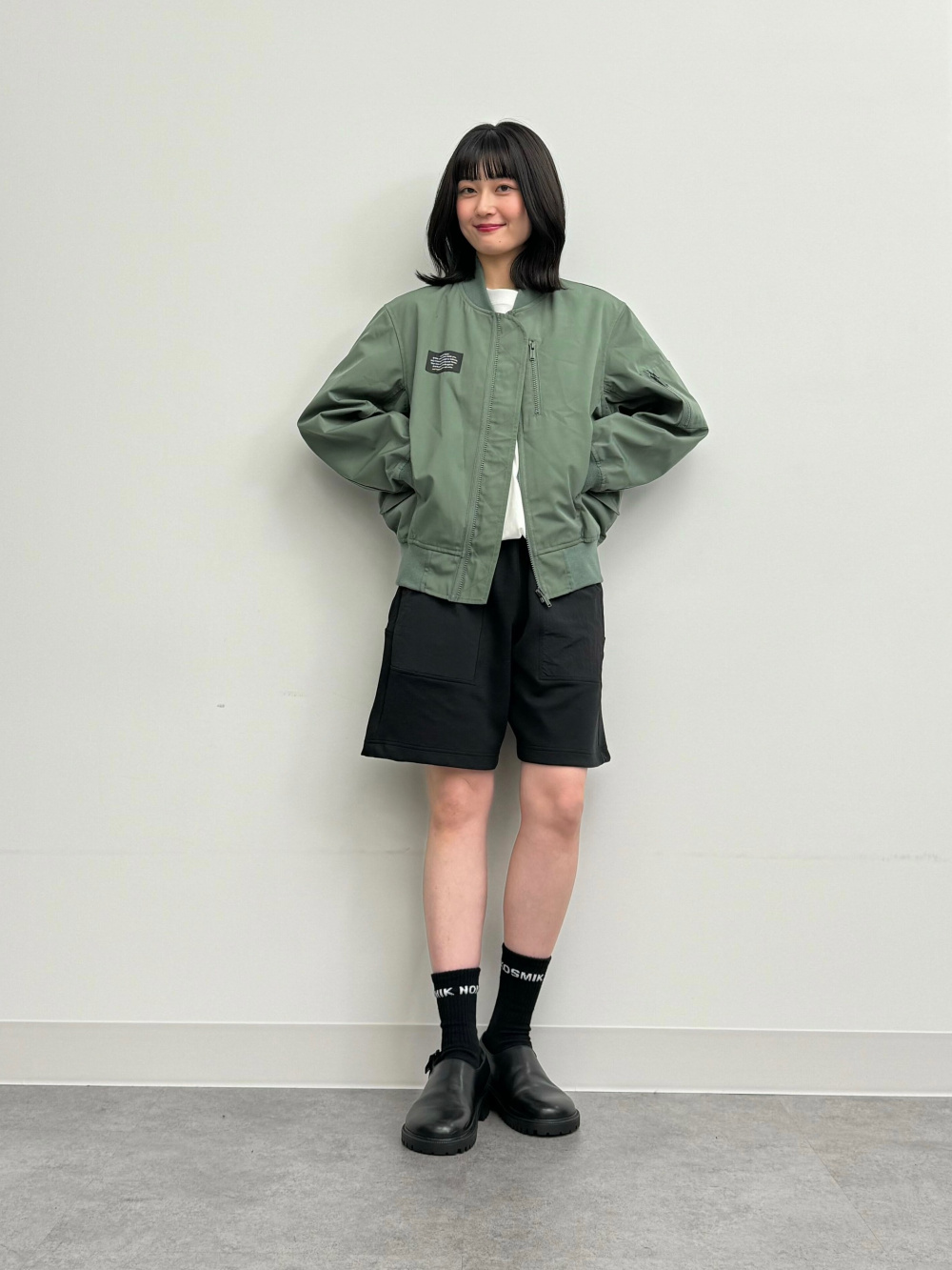 ダブルフェイスショーツ UNDERCOVER(セットアップ可能)、リブブルゾン