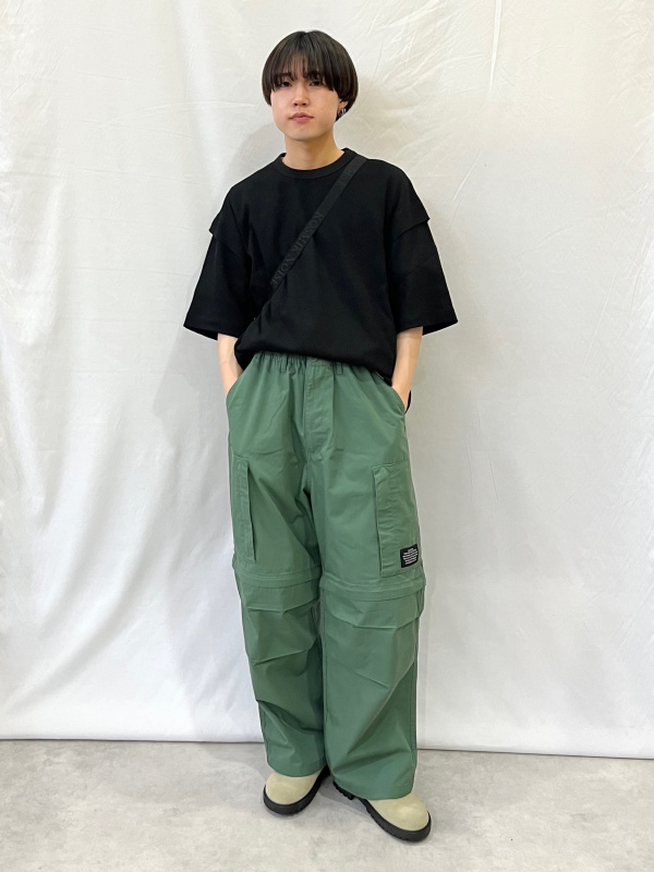 GU×UNDERCOVERモッズコート カーゴパンツL 2WAYオーバーサイズモッズコート UNDERCOVER、グラフィックT(5分袖