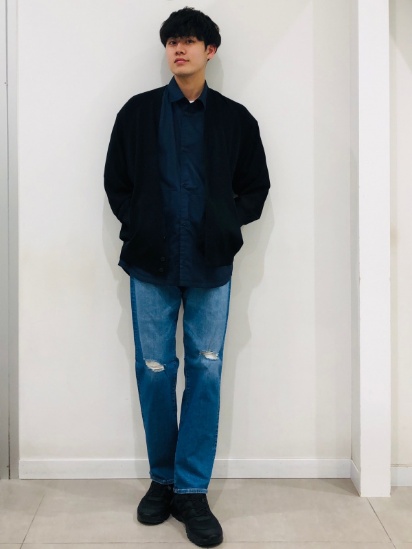 シアーコンビネーションニットカーディガン長袖 UNDERCOVER