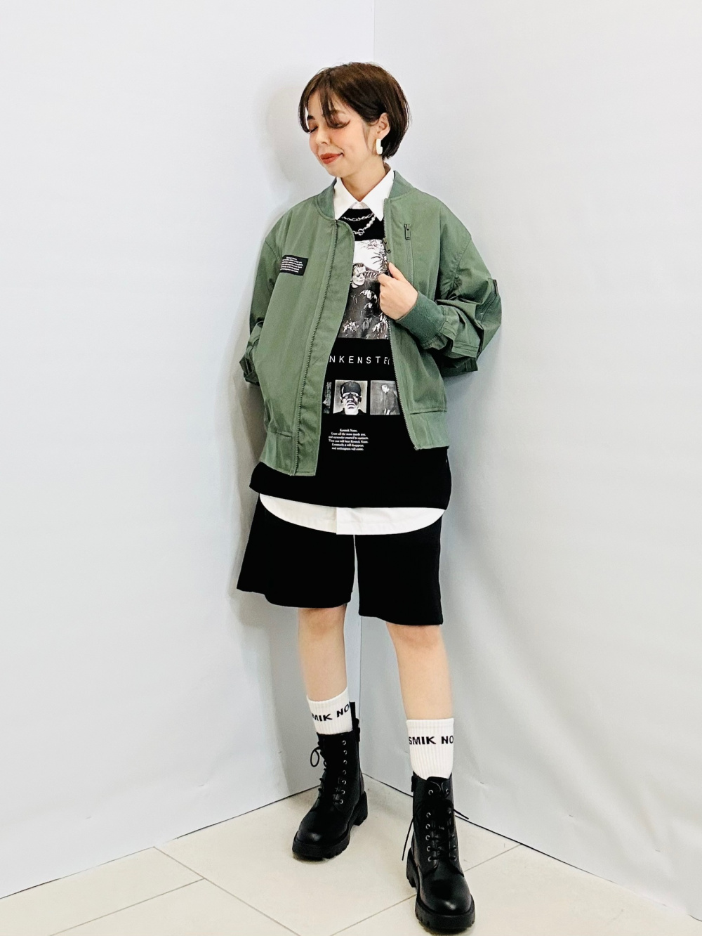 2WAYライダースジャケット UNDERCOVER、グラフィックT(5分袖